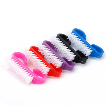 Top Cleaning Nail Brush Nail Art Plastic Soft Remove Dust Finger Care UV Gel Manicure Pedicure Tool Makeup Brushes Scrubbing