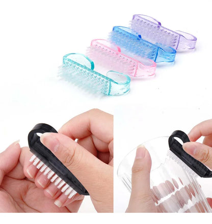 Top Cleaning Nail Brush Nail Art Plastic Soft Remove Dust Finger Care UV Gel Manicure Pedicure Tool Makeup Brushes Scrubbing